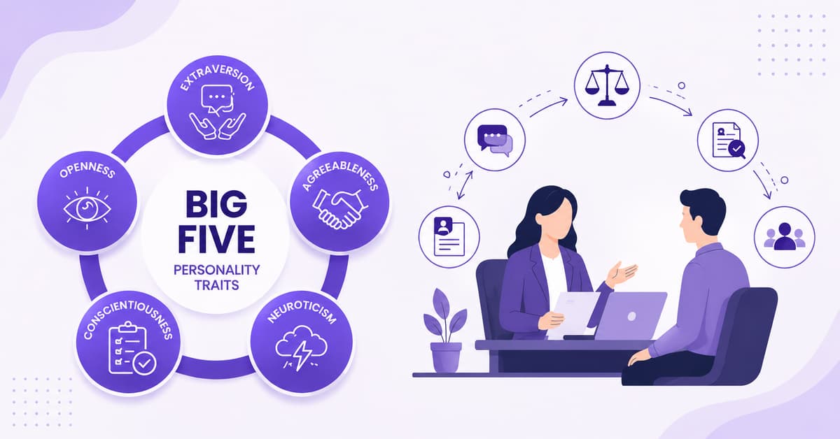 OCEAN Big Five personality traits and workplace personality assessment